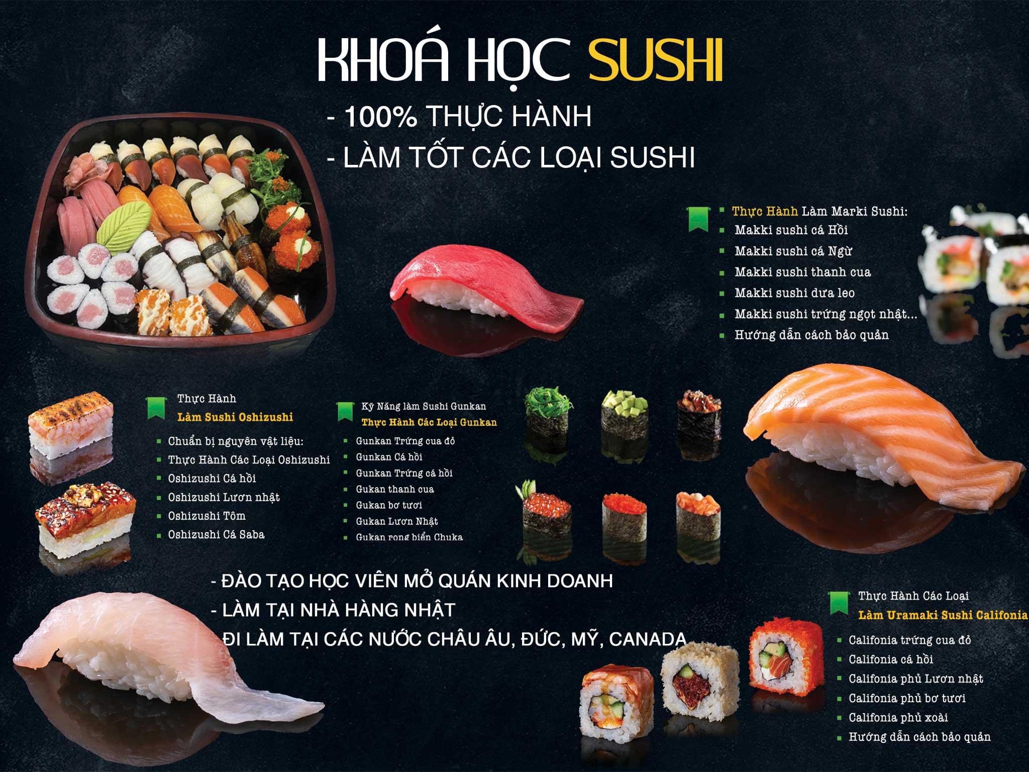 Khóa học Sushi – Sashimi